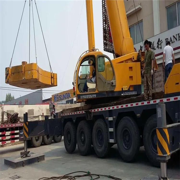 江南当地吊车出租|机器吊装|75吨|工厂搬迁服务